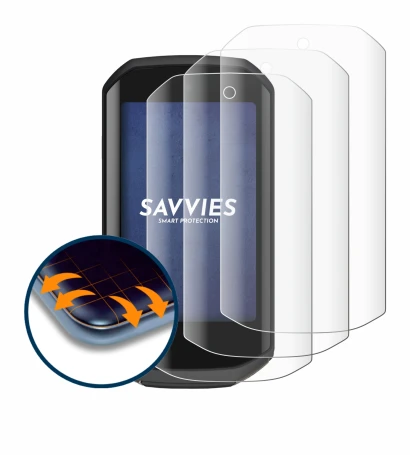 Immagine del dispositivo Garmin Edge 1050 con un'ampia varietà di protezioni per lo schermo.