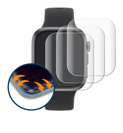 Immagine del dispositivo Huawei Watch Fit 4 con un'ampia varietà di protezioni per lo schermo.