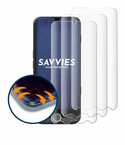 Immagine del dispositivo Doro Aurora A30 con un'ampia varietà di protezioni per lo schermo.