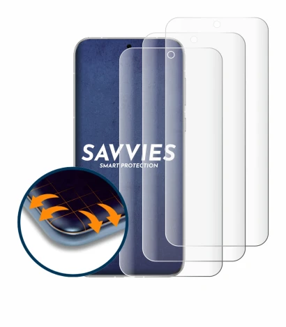 Immagine del dispositivo Huawei Pura 80 Pro con un'ampia varietà di protezioni per lo schermo.