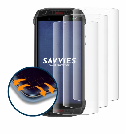 Immagine del dispositivo Ulefone Armor 15 con un'ampia varietà di protezioni per lo schermo.