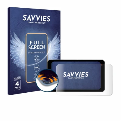 Parte frontale di una confezione del prodotto con il logo del marchio Savvies. Accanto è raffigurato il dispositivo Chigee AIO