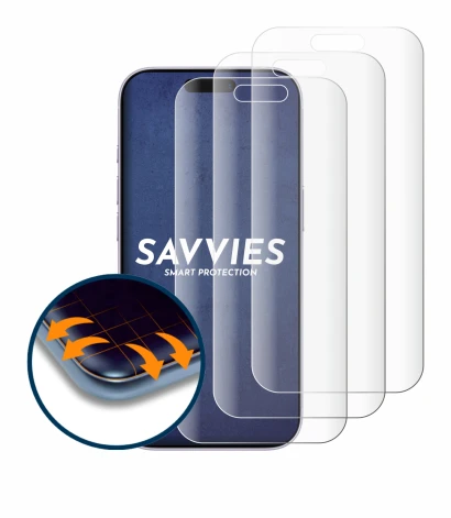 Immagine del dispositivo Apple iPhone 17 con un'ampia varietà di protezioni per lo schermo.