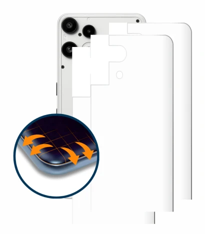 Immagine del dispositivo Nothing Phone (3a) Lite (Posteriore) con un'ampia varietà di protezioni per lo schermo.