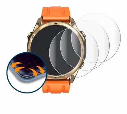 Immagine del dispositivo Doogee Anywise W1 con un'ampia varietà di protezioni per lo schermo.