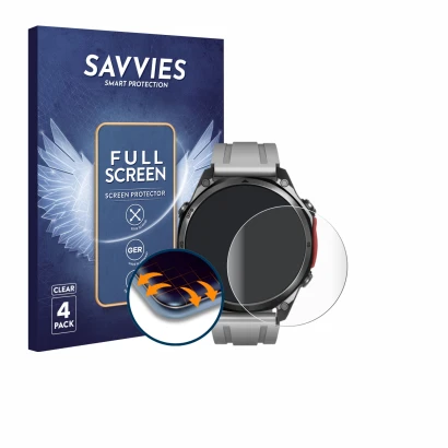 Parte frontale di una confezione del prodotto con il logo del marchio Savvies. Accanto è raffigurato il dispositivo Doogee Any
