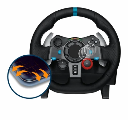 Immagine del dispositivo Logitech G29 Driving Force Gaming Volante da corsa con un'ampia varietà di protezioni per lo schermo.