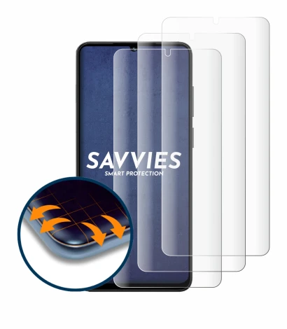 Immagine del dispositivo Honor X5c Plus con un'ampia varietà di protezioni per lo schermo.