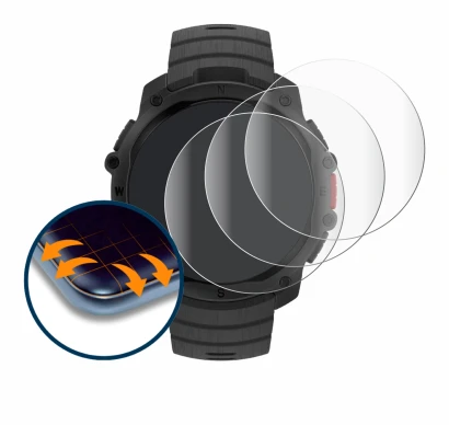 Immagine del dispositivo Polar Street X con un'ampia varietà di protezioni per lo schermo.