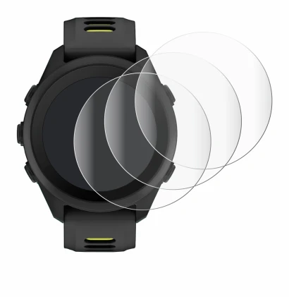 Immagine del dispositivo Garmin Forerunner 170 con un'ampia varietà di protezioni per lo schermo.