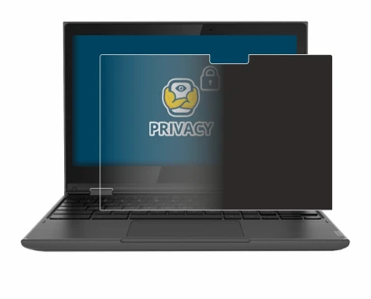 Immagine del dispositivo Lenovo 300e (2a Gen.) con un'ampia varietà di protezioni per lo schermo.