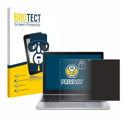 Parte frontale di una confezione del prodotto con il logo del marchio BROTECT. Accanto è raffigurato il dispositivo Acer Chrom