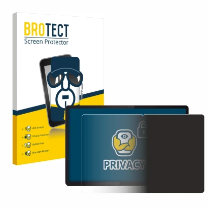 Parte frontale di una confezione del prodotto con il logo del marchio BROTECT. Accanto è raffigurato il dispositivo Lenovo Ide