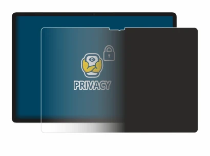 Immagine del dispositivo Lenovo Yoga Tab 2025 con un'ampia varietà di protezioni per lo schermo.