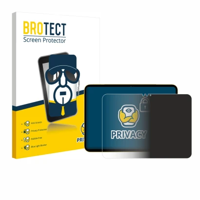 Parte frontale di una confezione del prodotto con il logo del marchio BROTECT. Accanto è raffigurato il dispositivo Apple iPad