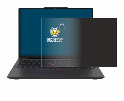 Immagine del dispositivo Lenovo ThinkPad X13 Gen 6 con un'ampia varietà di protezioni per lo schermo.