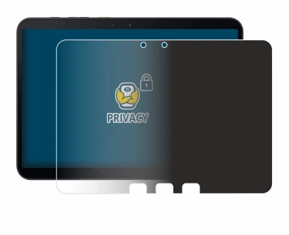 Immagine del dispositivo Samsung Galaxy Tab Active 5 Pro con un'ampia varietà di protezioni per lo schermo.