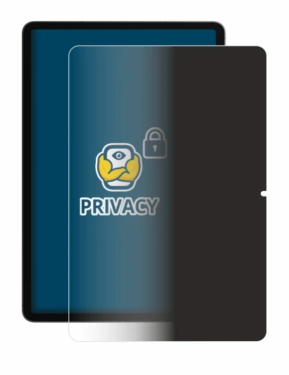 Immagine del dispositivo Samsung Galaxy Tab S11 (ritratto) con un'ampia varietà di protezioni per lo schermo.