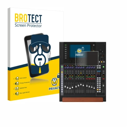 Parte frontale di una confezione del prodotto con il logo del marchio BROTECT. Accanto è raffigurato il dispositivo Behringer