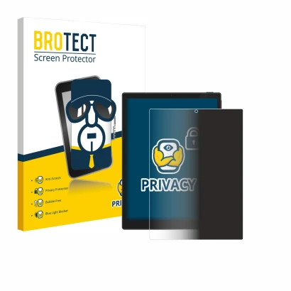 Parte frontale di una confezione del prodotto con il logo del marchio BROTECT. Accanto è raffigurato il dispositivo Hannspree 