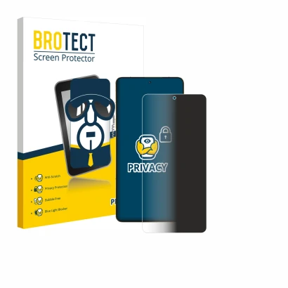 Parte frontale di una confezione del prodotto con il logo del marchio BROTECT. Accanto è raffigurato il dispositivo Motorola S