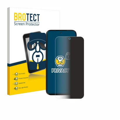 Parte frontale di una confezione del prodotto con il logo del marchio BROTECT. Accanto è raffigurato il dispositivo Motorola M