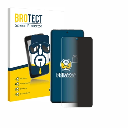 Parte frontale di una confezione del prodotto con il logo del marchio BROTECT. Accanto è raffigurato il dispositivo Oppo Find 