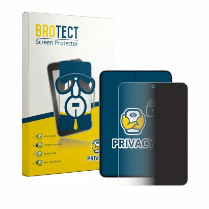 Parte frontale di una confezione del prodotto con il logo del marchio BROTECT. Accanto è raffigurato il dispositivo Oppo Pad M
