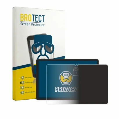 Parte frontale di una confezione del prodotto con il logo del marchio BROTECT. Accanto è raffigurato il dispositivo Blackview