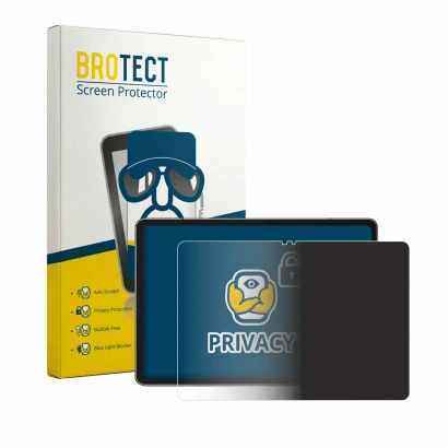 Parte frontale di una confezione del prodotto con il logo del marchio BROTECT. Accanto è raffigurato il dispositivo Ulefone Ta