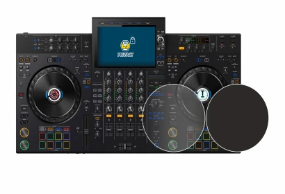 Immagine del dispositivo AlphaTheta XDJ-AZ (Jog) con un'ampia varietà di protezioni per lo schermo.