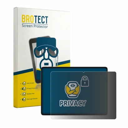 Parte frontale di una confezione del prodotto con il logo del marchio BROTECT. Accanto è raffigurato il dispositivo Teclast Ar
