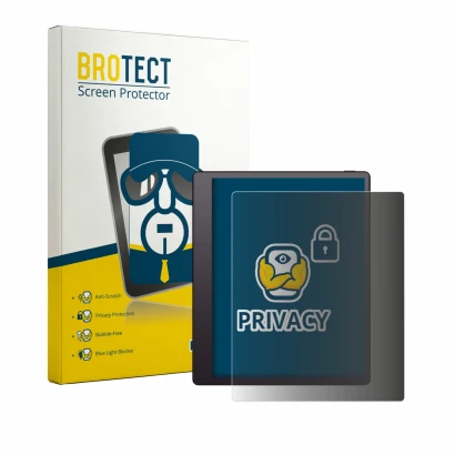 Parte frontale di una confezione del prodotto con il logo del marchio BROTECT. Accanto è raffigurato il dispositivo Boox Note