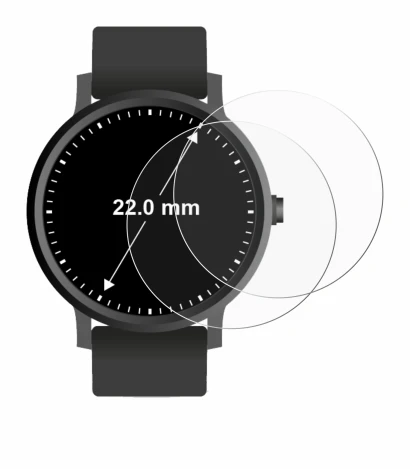 Immagine del dispositivo Orologi (Circolare, ø: 22 mm) con un'ampia varietà di protezioni per lo schermo.