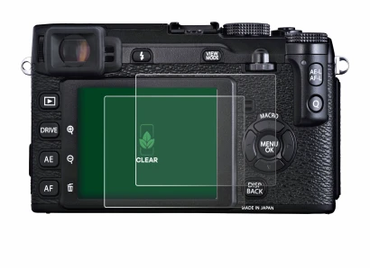 Immagine del dispositivo Fujifilm X-E1 con un'ampia varietà di protezioni per lo schermo.