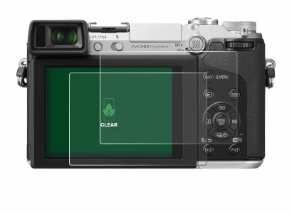 Immagine del dispositivo Panasonic Lumix DMC-GX7 con un'ampia varietà di protezioni per lo schermo.