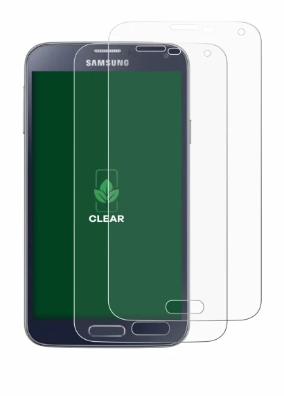 Immagine del dispositivo Samsung Galaxy S5 Neo con un'ampia varietà di protezioni per lo schermo.