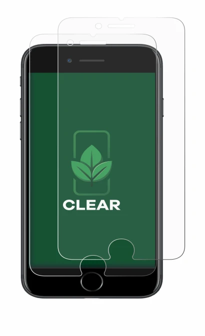 Immagine del dispositivo Apple iPhone 7 con un'ampia varietà di protezioni per lo schermo.