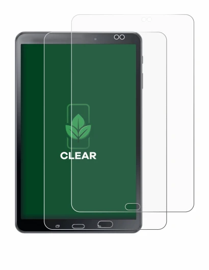 Immagine del dispositivo Samsung Galaxy Tab A 10.1 2016 SM-T585 con un'ampia varietà di protezioni per lo schermo.