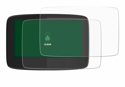 Immagine del dispositivo TomTom GO 620 con un'ampia varietà di protezioni per lo schermo.