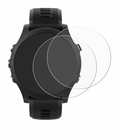 Immagine del dispositivo Garmin Forerunner 935 con un'ampia varietà di protezioni per lo schermo.