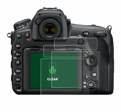 Immagine del dispositivo Nikon D850 con un'ampia varietà di protezioni per lo schermo.