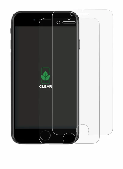Immagine del dispositivo Apple iPhone SE 2 2020 con un'ampia varietà di protezioni per lo schermo.