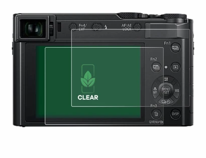 Immagine del dispositivo Panasonic Lumix DC-TZ202 con un'ampia varietà di protezioni per lo schermo.