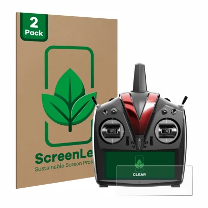Parte frontale di una confezione del prodotto con il logo del marchio ScreenLeaf. Accanto è raffigurato il dispositivo VBar Co