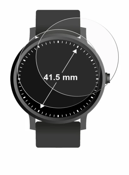 Immagine del dispositivo Orologi (Circolare, ø: 41.5 mm) con un'ampia varietà di protezioni per lo schermo.