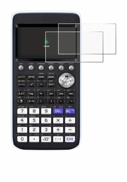 Immagine del dispositivo Casio FX-CG50 con un'ampia varietà di protezioni per lo schermo.