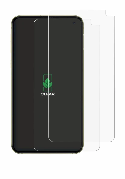 Immagine del dispositivo Samsung Galaxy S10e con un'ampia varietà di protezioni per lo schermo.