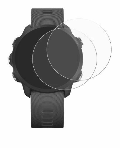 Immagine del dispositivo Garmin Forerunner 245 Music con un'ampia varietà di protezioni per lo schermo.