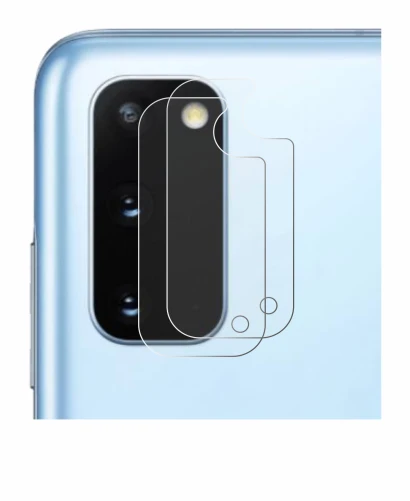 Immagine del dispositivo Samsung Galaxy S20 (SOLO Fotocamera) con un'ampia varietà di protezioni per lo schermo.